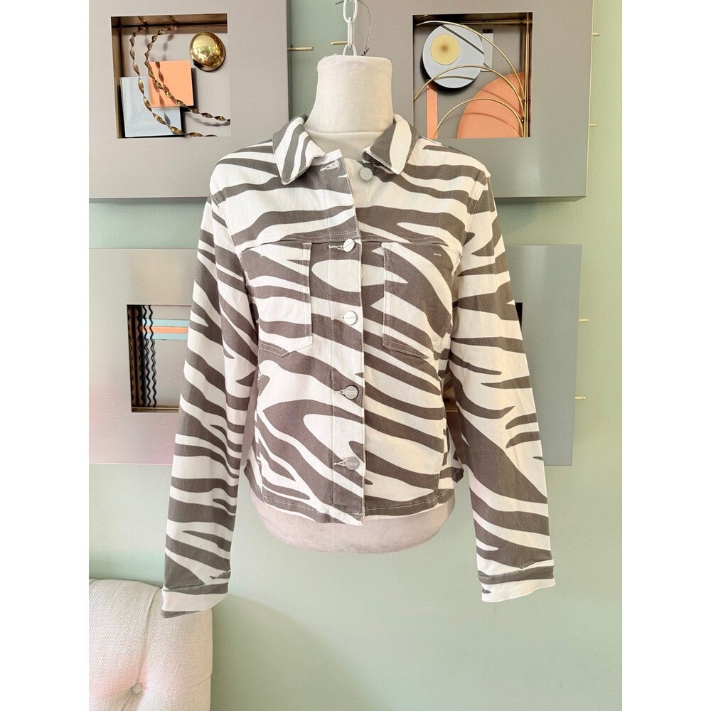 Sanctuary Denim zebra print jacket